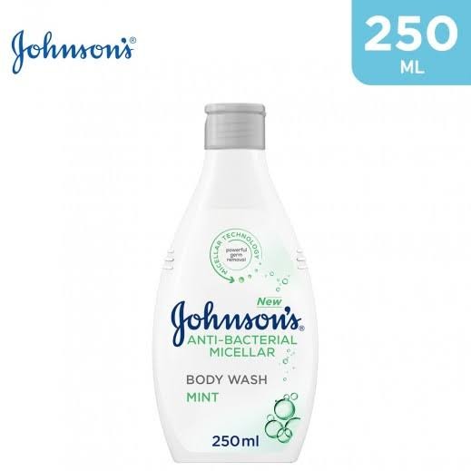 جونسون غسول الجسم ميسيلار مضاد للبكتيريا بالنعناع 250مل