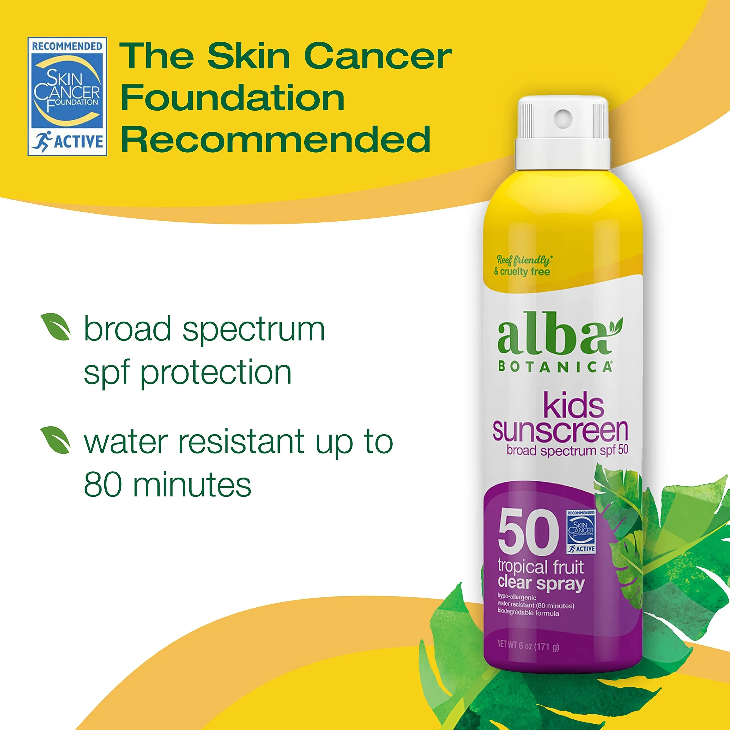 ألبا بوتانيكا سبراي واقي شمس للأطفال SPF 50 ١٧١جم