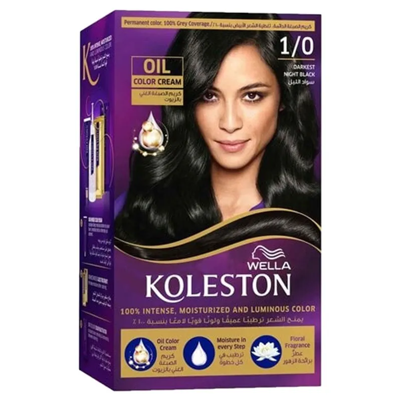 ويلا كوليستون عبوة كريم صبغ الشعر سواد الليل