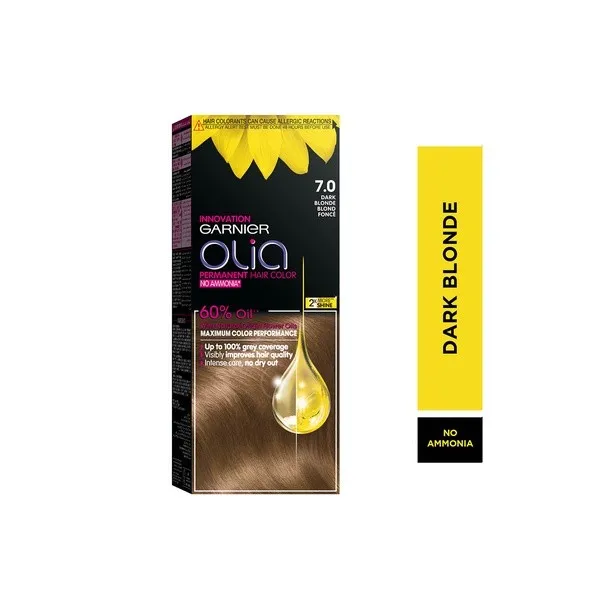 غارنييه أوليا بدون أمونيا 7.0 صبغة شعر أشقر غامق